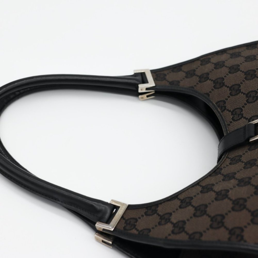 Gucci Structured Jackie Monogram Canvas‎ Handbag - Picture 10 of 14